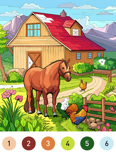 Country Farm Coloring Book screenshot
