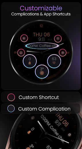 Minimal Black v30 Watch Face screenshot