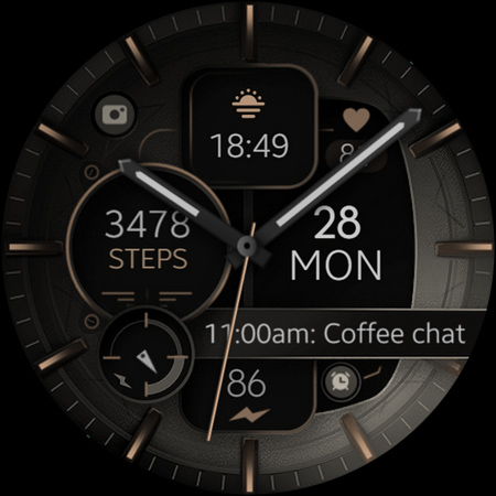 Dream 132 bronze watch face screenshot