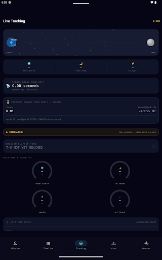Artemis II Tracker screenshot