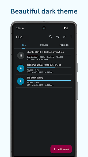 Flud - Torrent Downloader screenshot