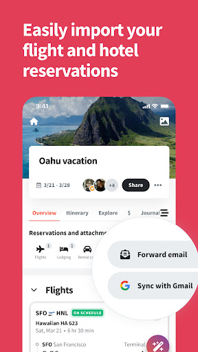 Wanderlog - Trip Planner App screenshot