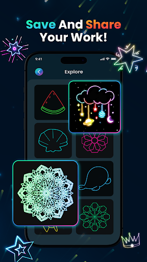 Magic Doodle: Glow Art Drawing screenshot