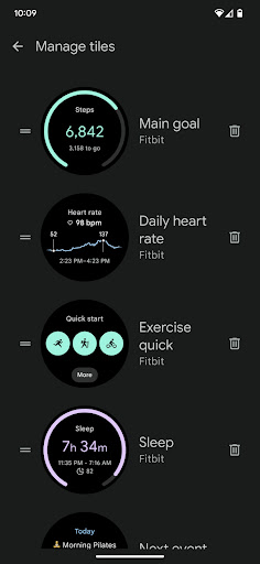 Google Pixel Watch screenshot