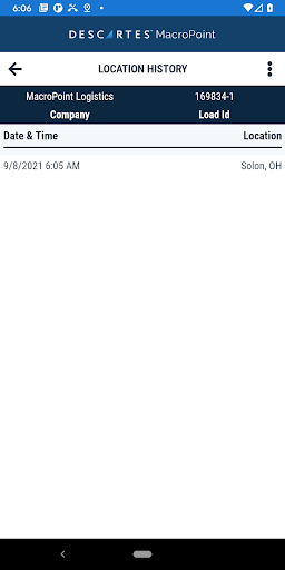MacroPoint for Truckers screenshot