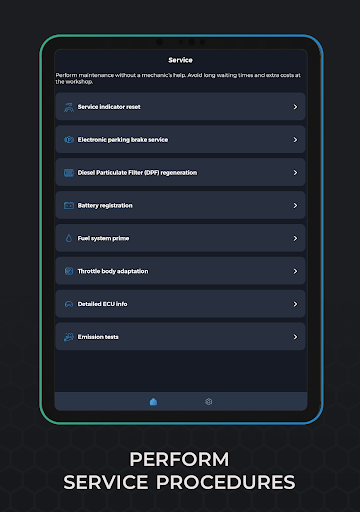 Carista OBD2 screenshot