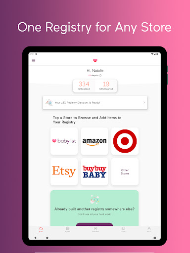 Babylist Baby Registry screenshot