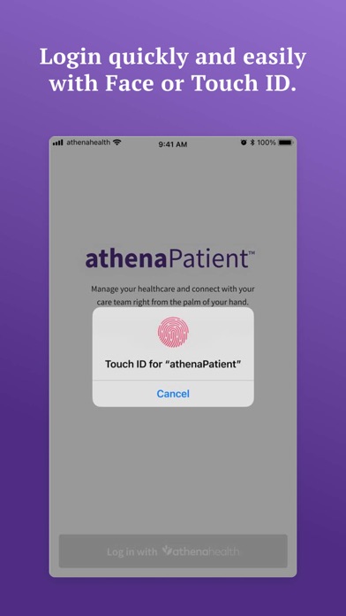 athenaPatient screenshot