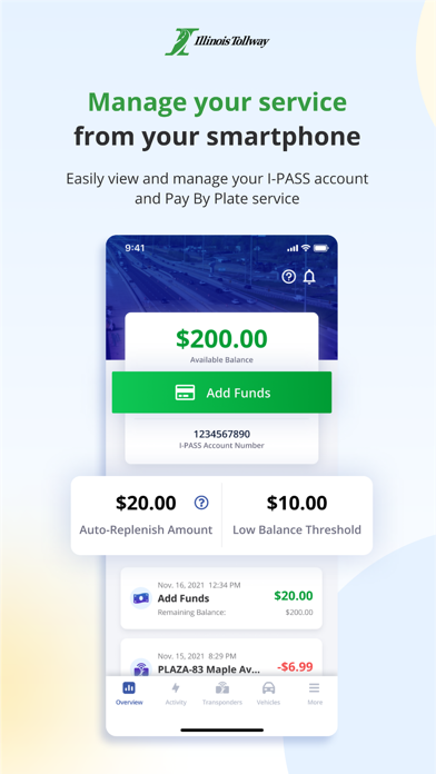 Illinois Tollway screenshot