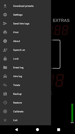 Taximeter screenshot