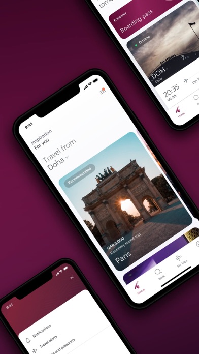 Qatar Airways screenshot
