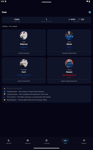 Artemis II Tracker screenshot