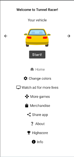 Tunnel Racer - Evade the cars screenshot
