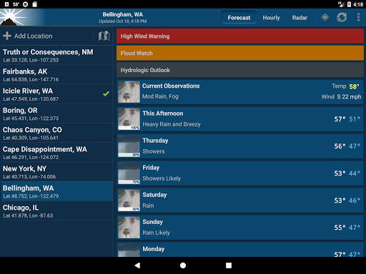 NOAA Weather Unofficial screenshot