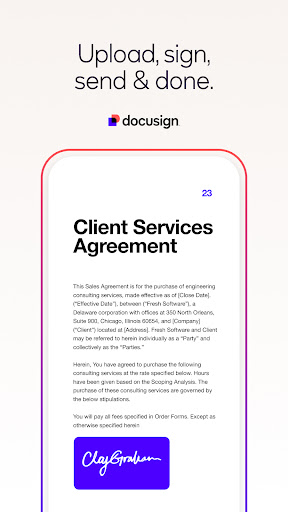 Docusign - Upload & Sign Docs screenshot
