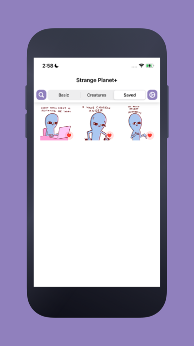 Strange Planet Stickers screenshot