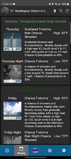 NWS Weather screenshot