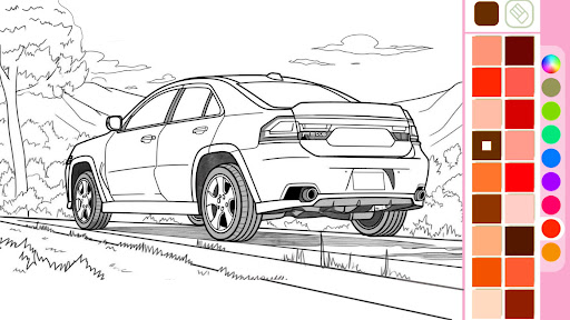 Car coloring games - Color car screenshot