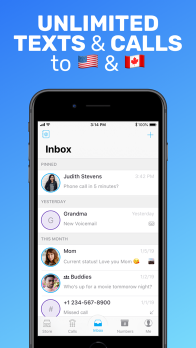 Text Me: Second Phone Number screenshot