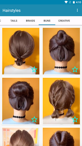 Hairstyles for short hair screenshot