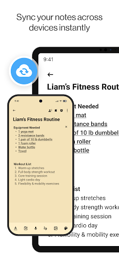 Notepad, Notebook, Notes app screenshot