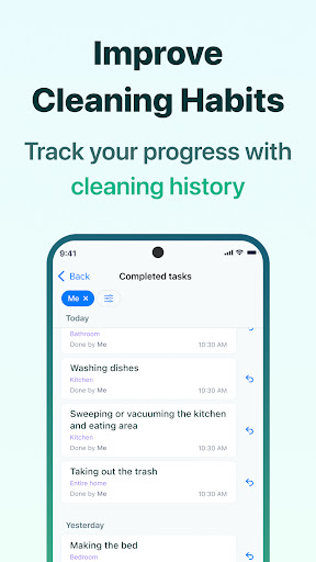 House Chores Cleaning Schedule screenshot