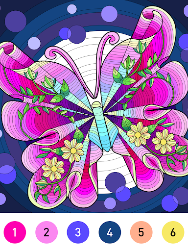 Mandala Color by Number Book screenshot