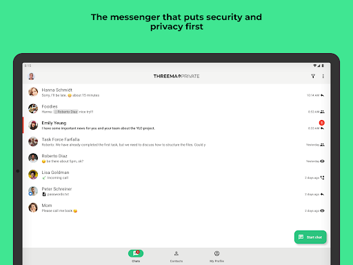 Threema. The Secure Messenger screenshot
