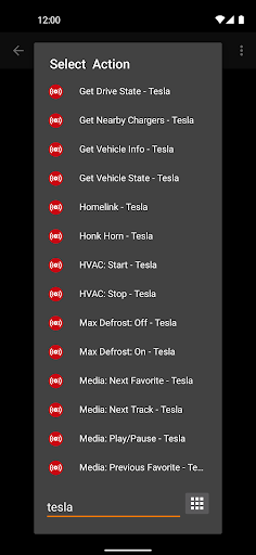 Bolt for Tesla - Tasker Plugin screenshot