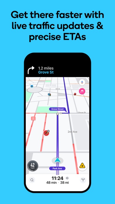 Waze Navigation & Live Traffic screenshot