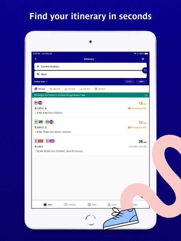 Bonjour RATP screenshot