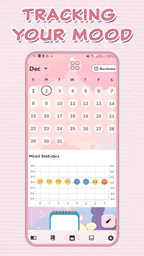 Diary with Fingerprint Lock screenshot