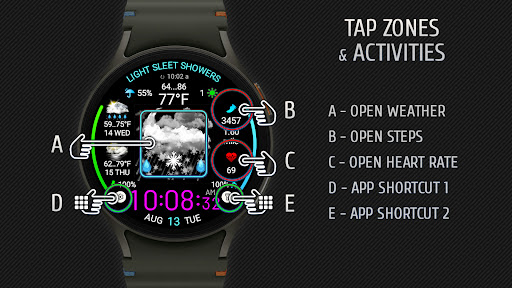 Weather watch face W5.5 screenshot