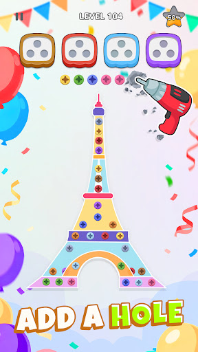 Unscrew Nuts Sort: Pin Puzzle screenshot