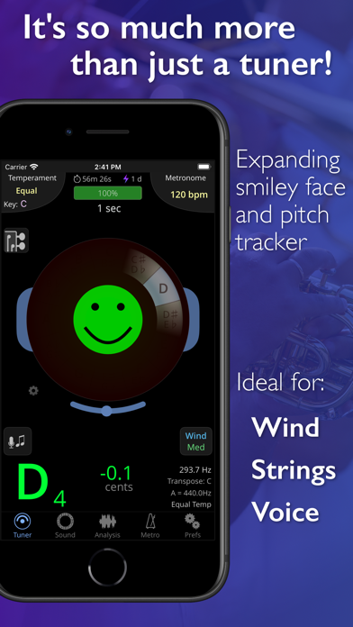 TonalEnergy Tuner & Metronome screenshot