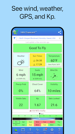 UAV Forecast for Drone Pilots screenshot