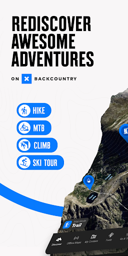 onX Backcountry Trail Maps GPS screenshot