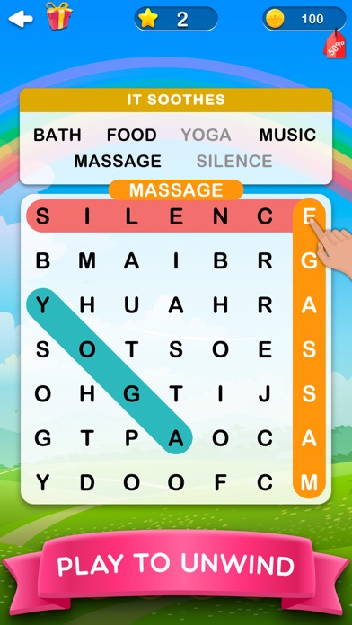 Word Search 2 - Hidden Words screenshot