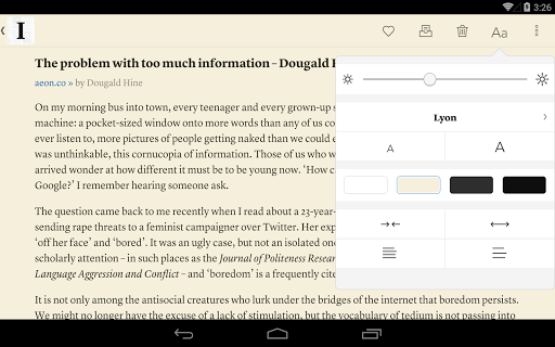 Instapaper screenshot