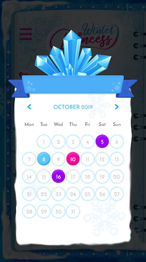 Winter Princess Diary: Lock screenshot