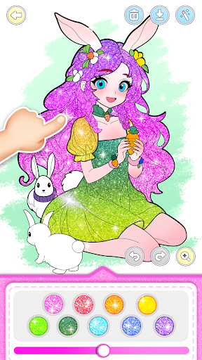 Princess Game Fantasy Coloring screenshot