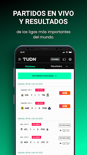 TUDN: TU Deportes Network screenshot