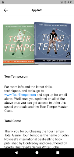 Tour Tempo Golf Total Game screenshot