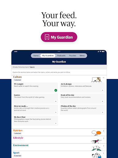 The Guardian - Live World News screenshot