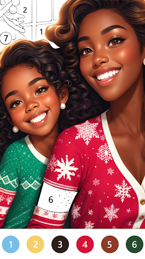 Black Color Paint By Number screenshot