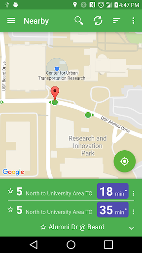 OneBusAway screenshot