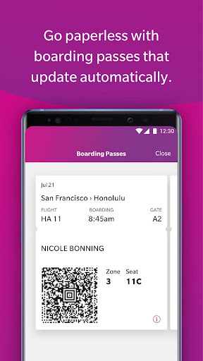 Hawaiian Airlines screenshot