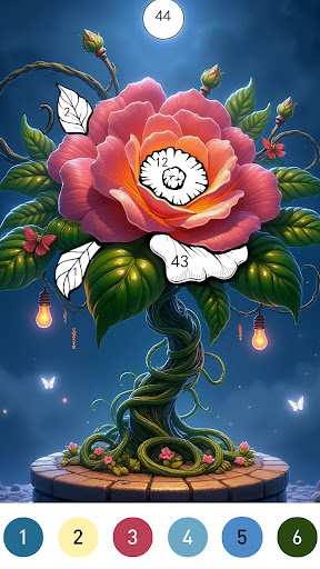 Fantasy Color By Number Game screenshot