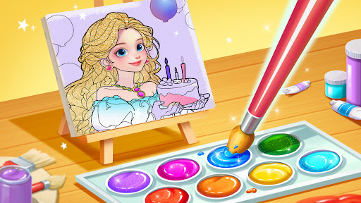 Princess Game Fantasy Coloring screenshot
