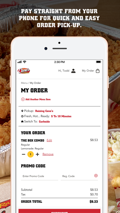 Raising Cane's Chicken Fingers screenshot